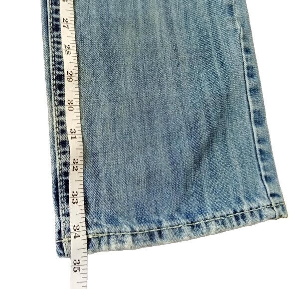 ROCK & ROLL Cowboy Jeans Mens Tuf Cooper Competition Distressed Whiskers 30x36 - Picture 16 of 16